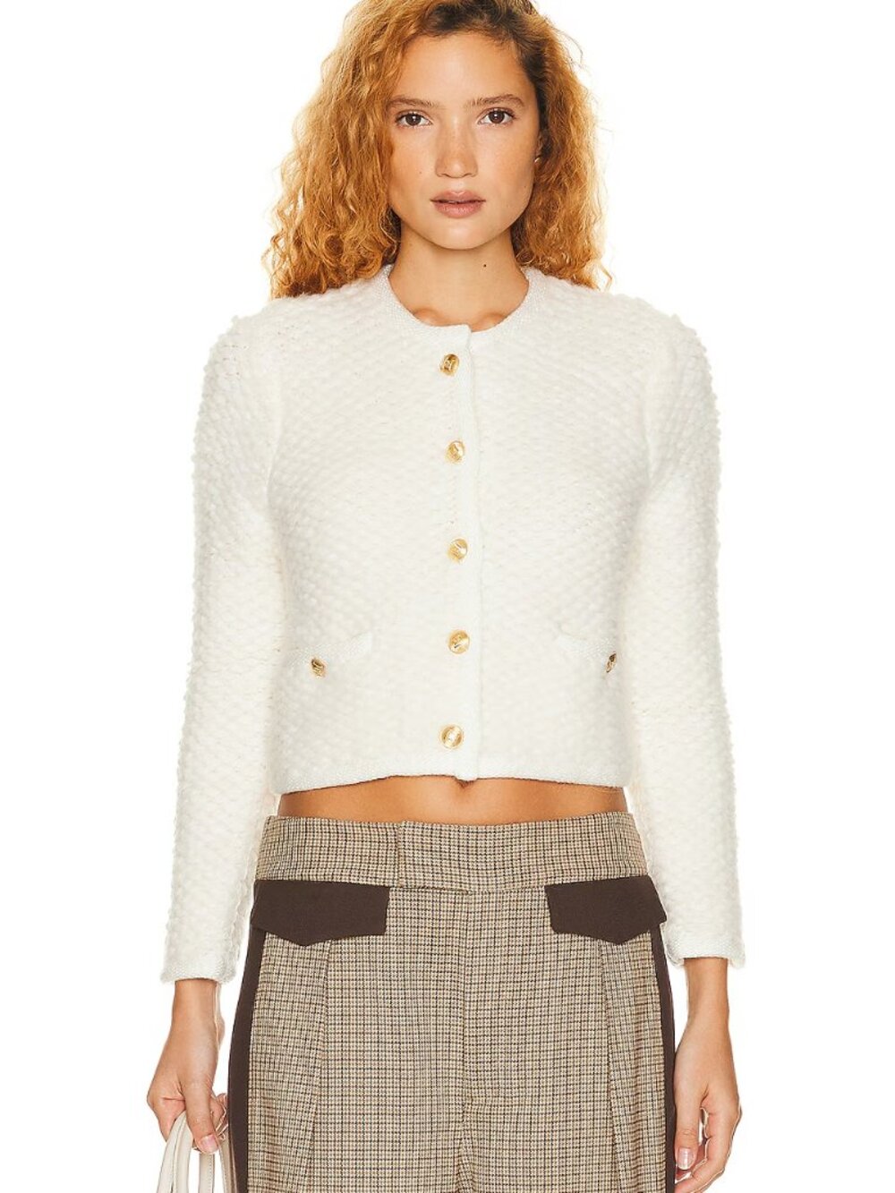 Helsa Laki Cardigan Ivory Size XS